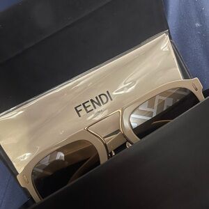 Fendi Beige Sunglasses